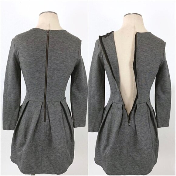 Wilfred Artizia Tartine Long Sleeve Back Zip Dress Size 4 - Picture 4 of 8